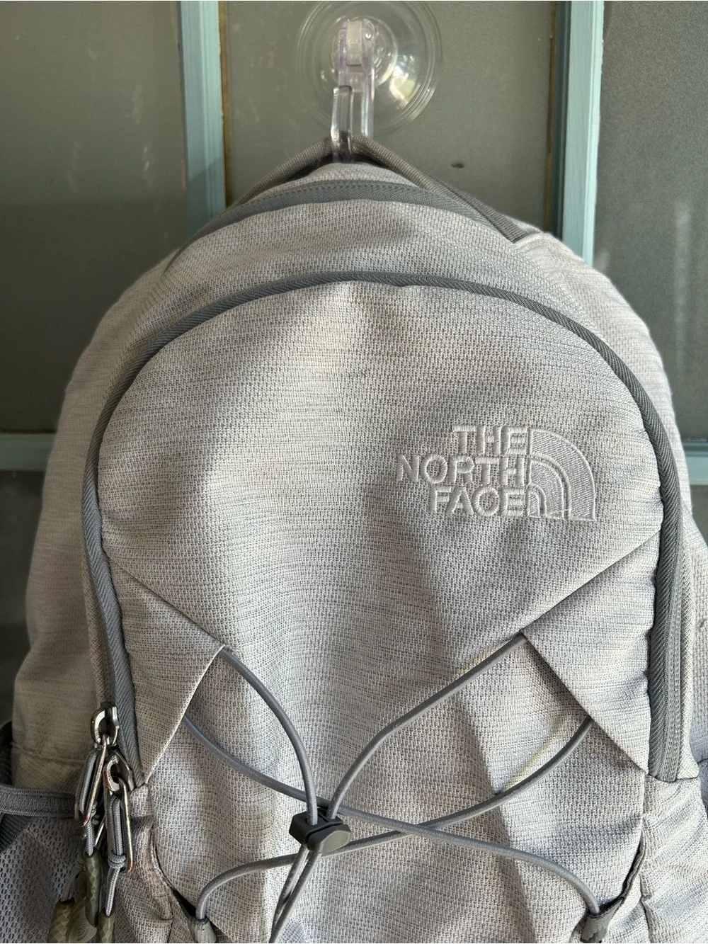 The North Face Women’s Jester Backpack Travel Laptop Bag Heathered Gray White